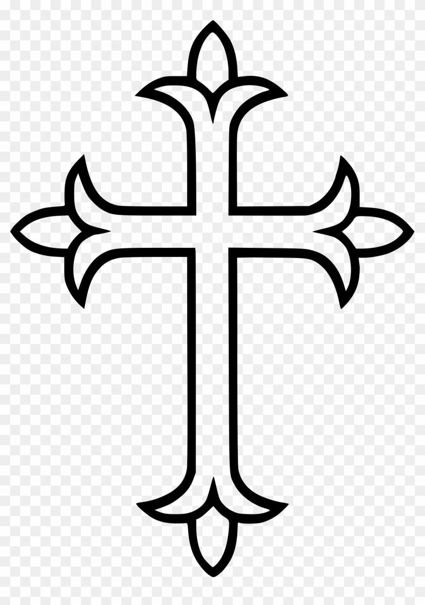 Western Syriac Cross - Saint Thomas Cross Clipart #1044827