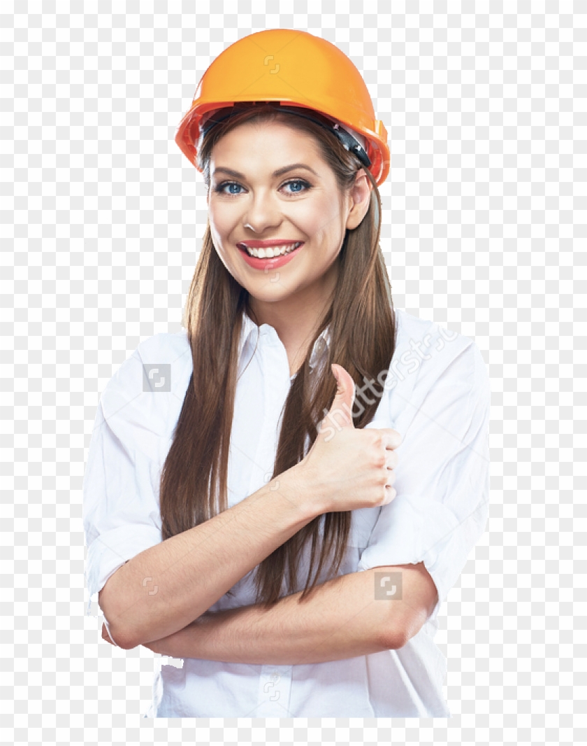 Fem-worker - Hard Hat Clipart #1044939
