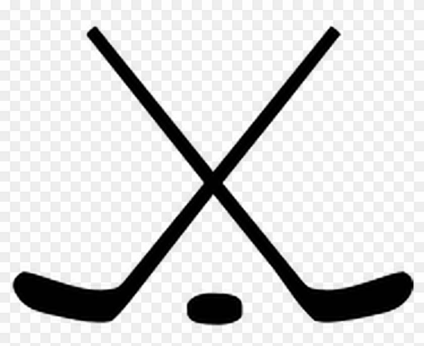 Clip Art Hockey Stick And Puck Clipart - Black Hockey Stick Puck - Png Download #1045087