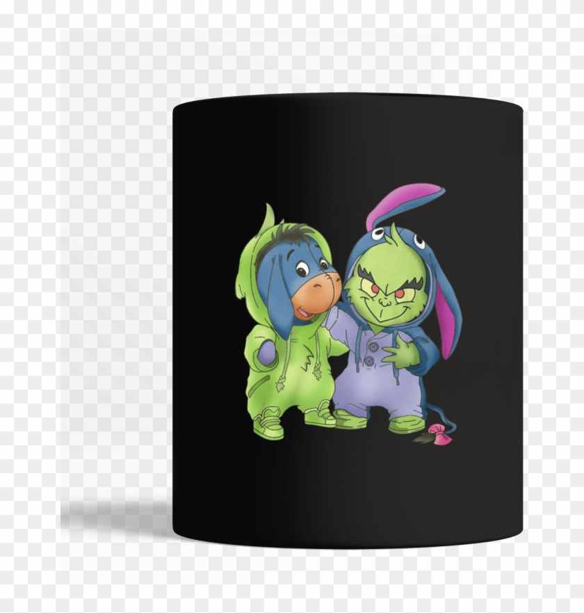 Baby Grinch And Eeyore Shirt And Mug - Eeyore Clipart #1045181