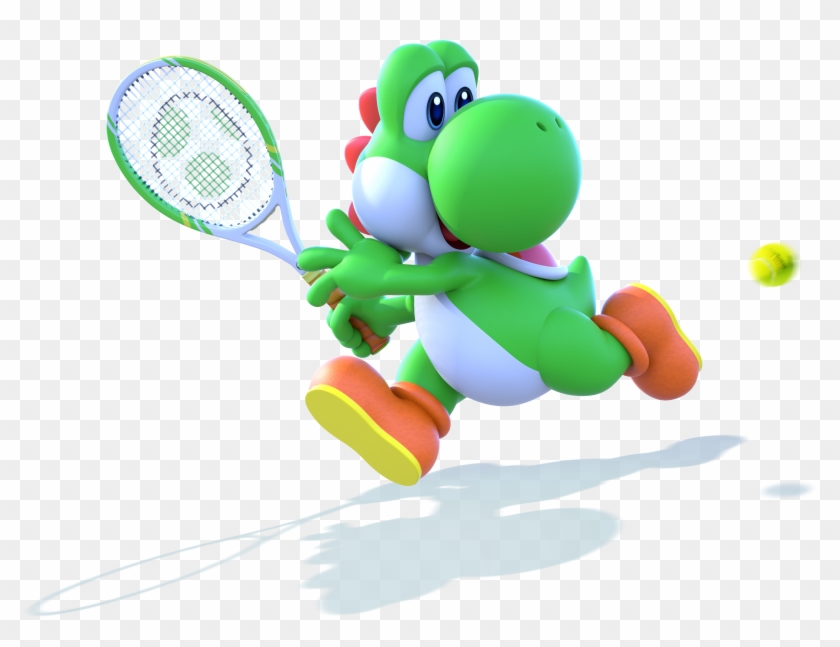 Mario Tennis Aces Transparent - Mario Tennis Yoshi Clipart #1045277