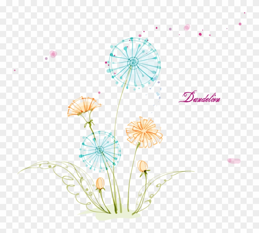 Drawing Ubisafe Painting Colored Pencil Illustration - 蒲公英 插畫 Clipart