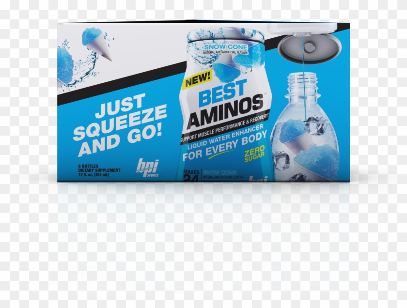 Bpi Sports Best Aminos Liquid Water Enhancer, Snow - Plastic Bottle Clipart #1046431