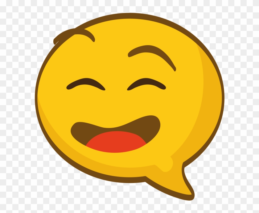 Speech Bubble Shaped Emoji - Emoji Clipart