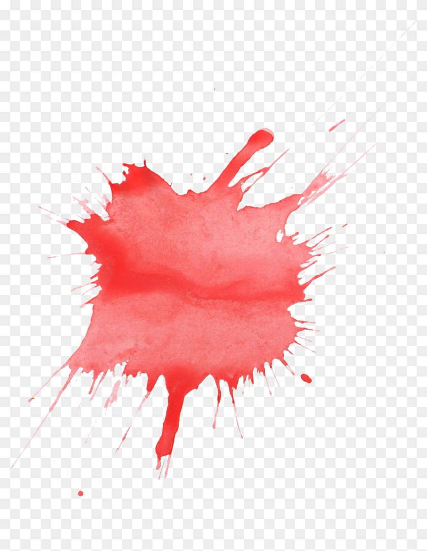Free Download - Red Paint Splatter Png Clipart #1046752