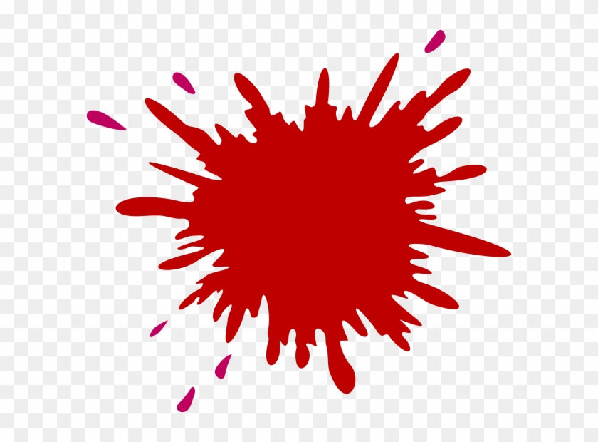 Svg Library Download Dark Red Clip Art At Clker Com - Paint Splatter Png Blue Transparent Png