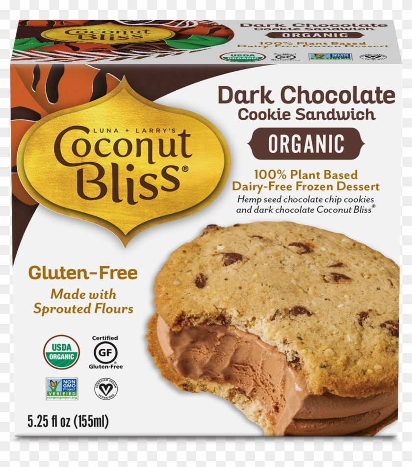 Dark Chocolate Cookie Sandwich - Peanut Butter Cookie Clipart