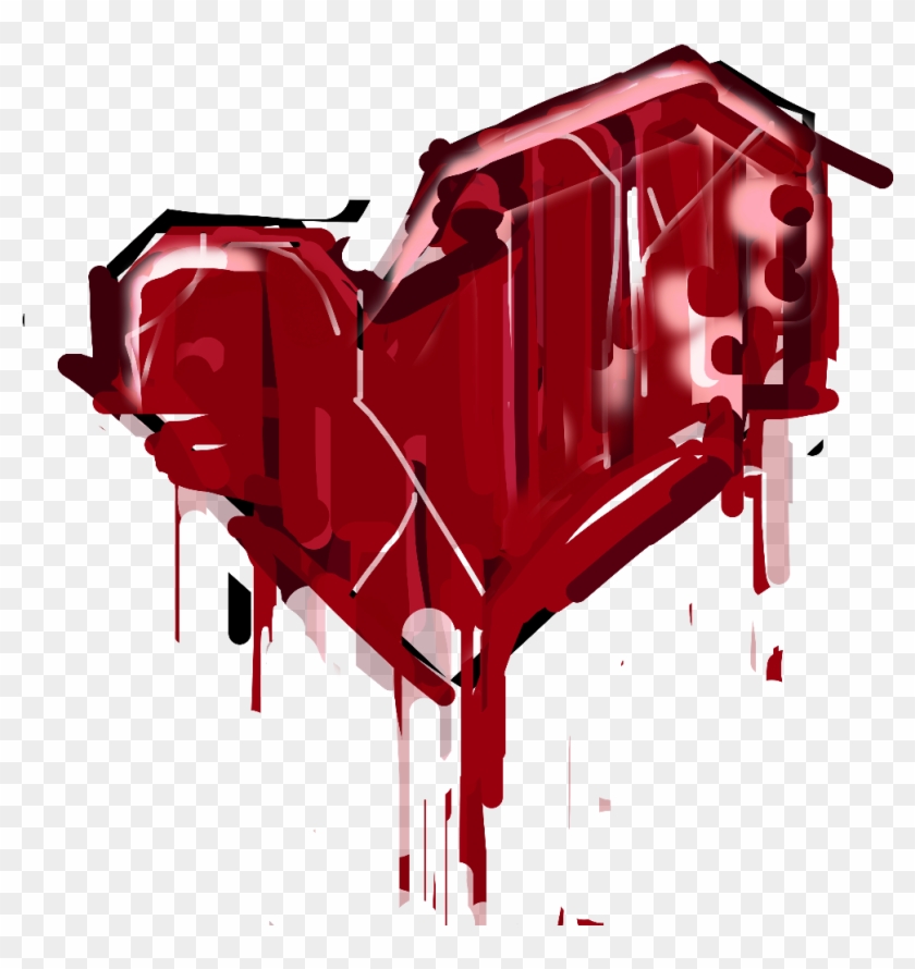 Graffiti Clipart Red Splatter - Heartbreak Graffiti - Png Download #1046901