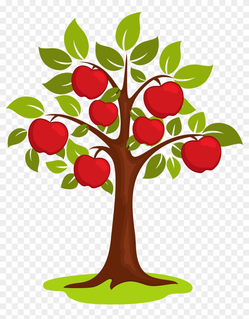 Cartoon Clip Art - Clipart Apple Tree - Png Download