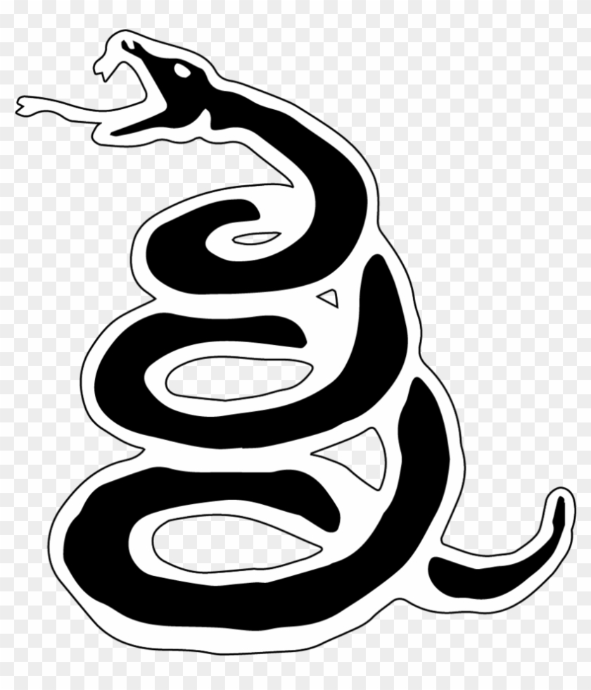 Metallica Transparent Png - Metallica Black Album Snake Clipart