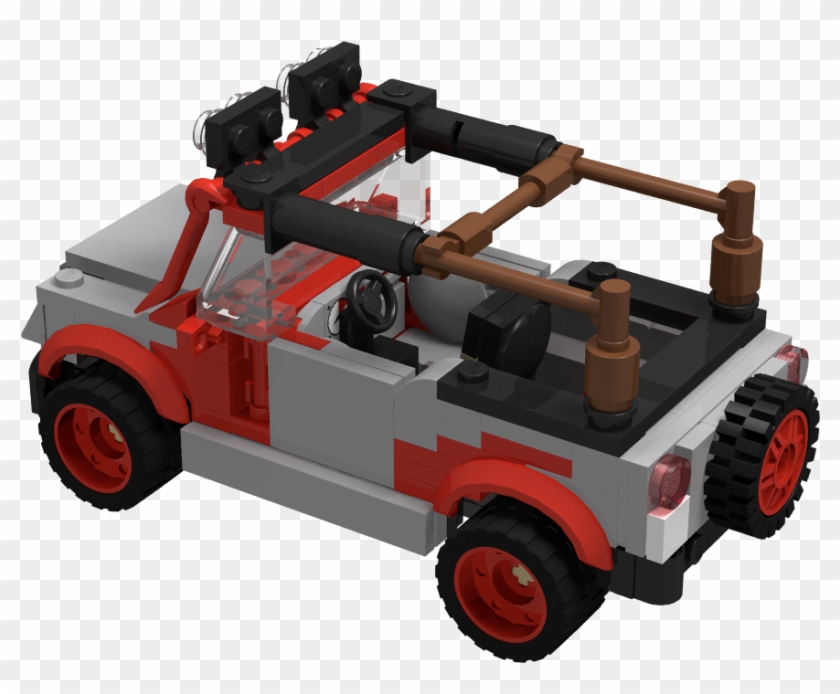 Jurassic Park Jeep - Lego Clipart #1047154