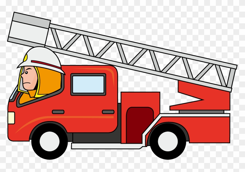 Firetruck Cartoon Fire Truck Clipart - Fire Truck Vector Png Transparent Png #1047192