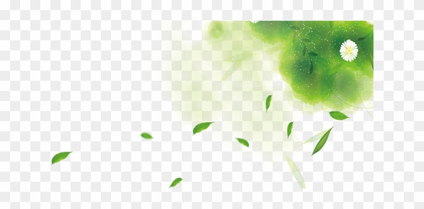 Green Leaf Wind Gratis - Leaves Blowing Png Clipart
