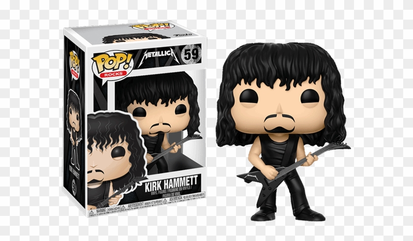 Kirk Hammett Pop Vinyl Figure - Funko Pop Music Metallica Clipart #1047483