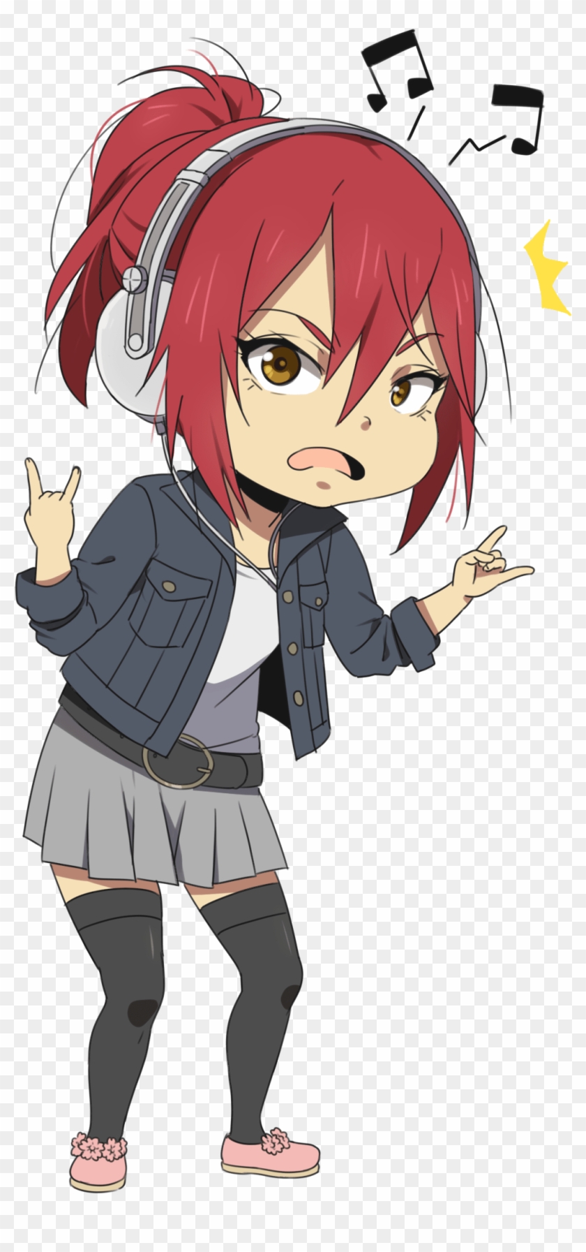 Anime Listen Music Png , Png Download Clipart #1047485