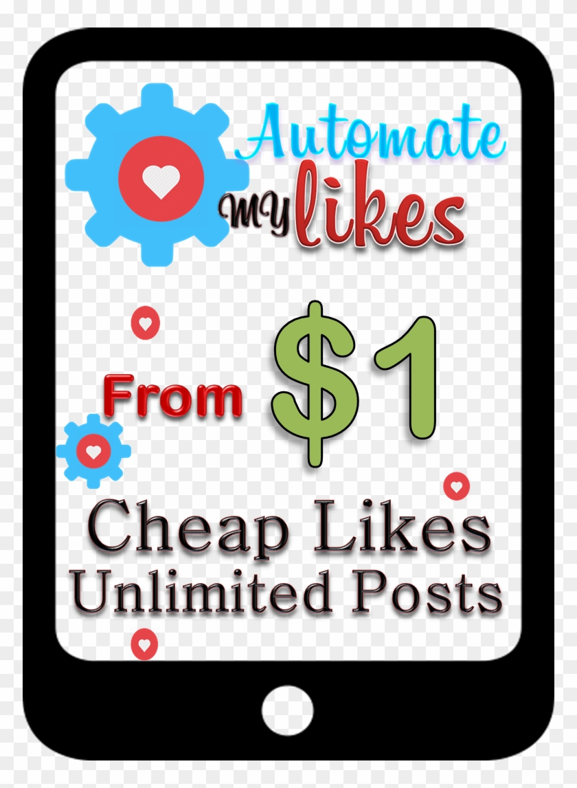 Cheap Automatic Instagram Likes Unlimited Posts - Illustration Clipart #1047715