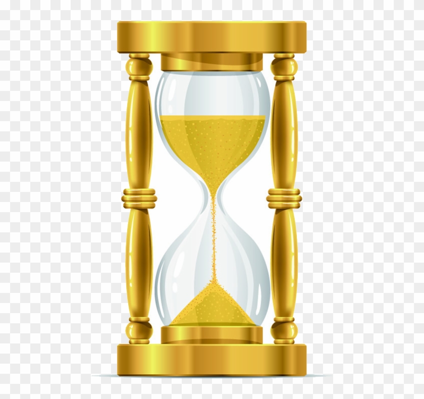 Hourglass Clipart Gold - Golden Sand Clock - Png Download #1047943
