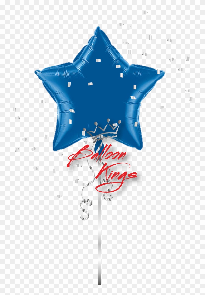 Dark Blue Star - Balloon With Different Shapes Clipart #1048415