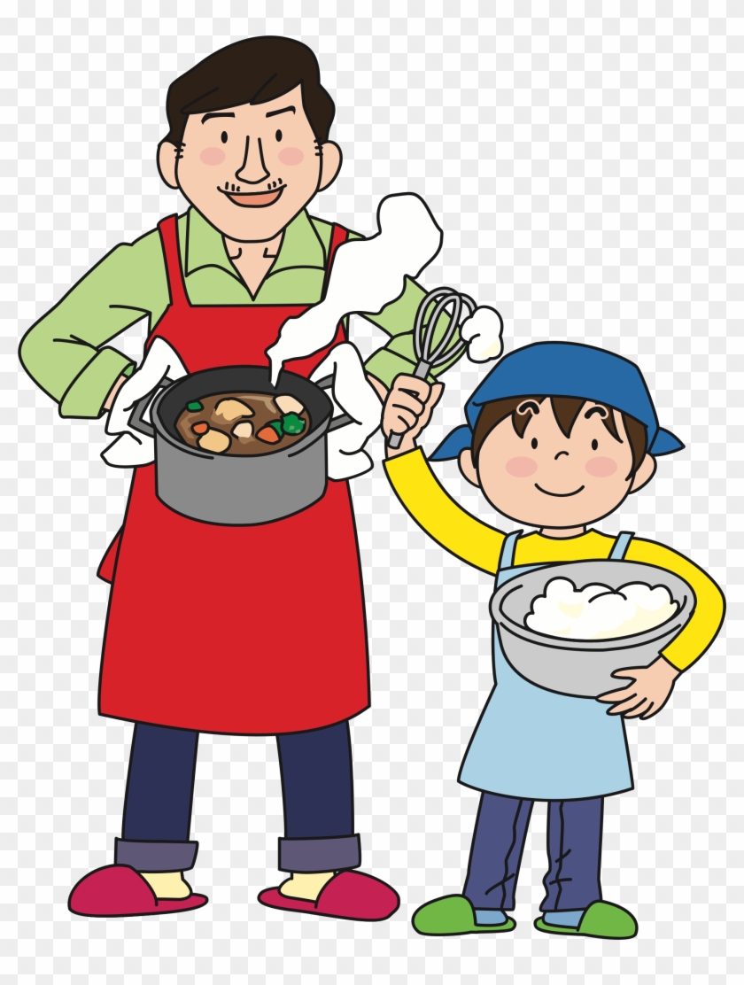 Big Image - 無料 イラスト 男 料理 Clipart