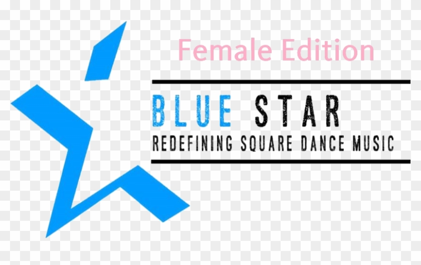 Female Blue Star Logo - Black Star Square Clipart #1048849