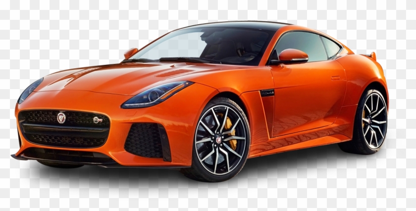 Orange Jaguar F Type Svr Coupe Car Png Image Clipart 1049577 Pikpng