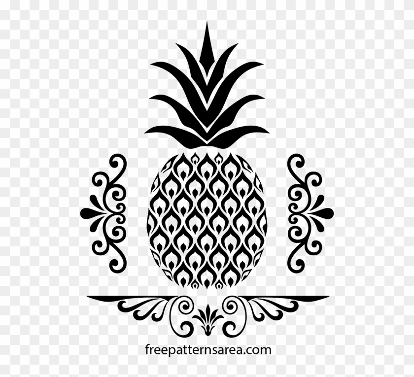 Drawing Pineapple Pen - Vector Pineapple Svg Clipart #1049812