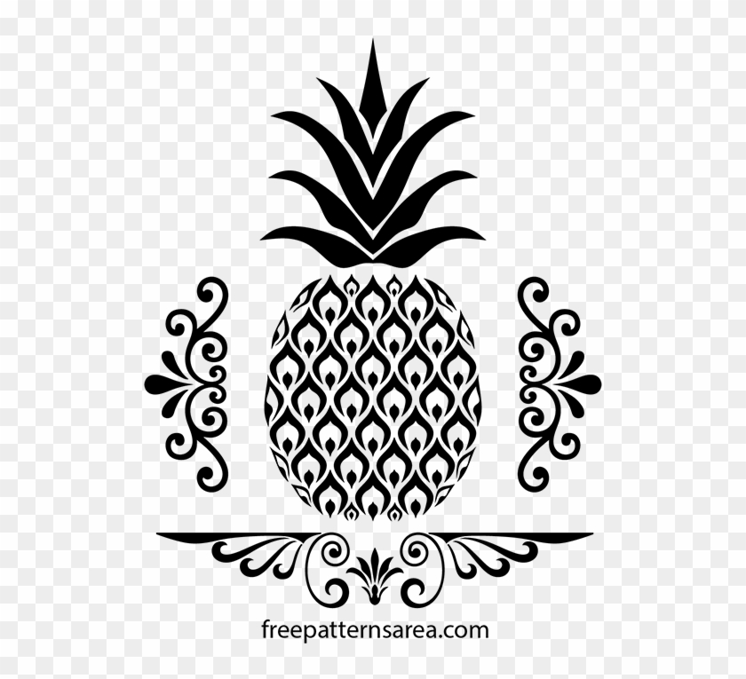 Drawing Pineapple Pen - Vector Pineapple Svg Clipart