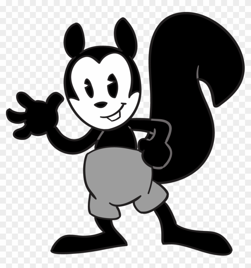Inkblot Squirrel - Cartoon Clipart