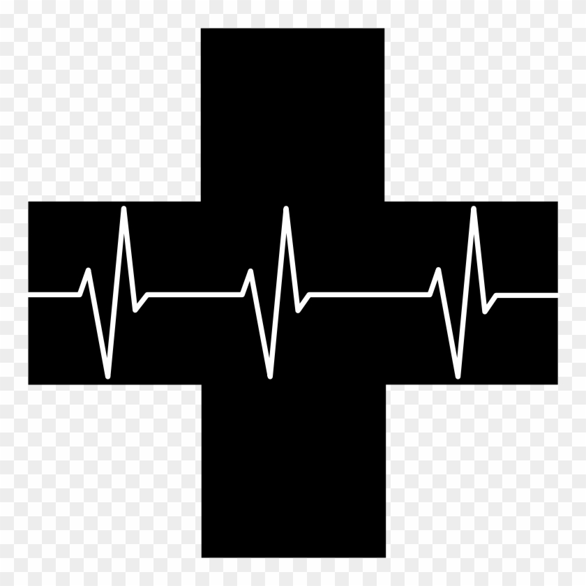 Medium Image - Red Cross Silhouette Clipart #1049962