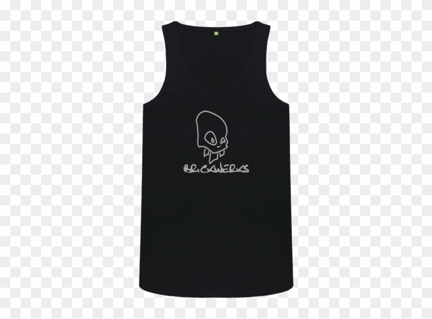 Ladies Black Skull Vest Thingy - Vest Clipart #1049964