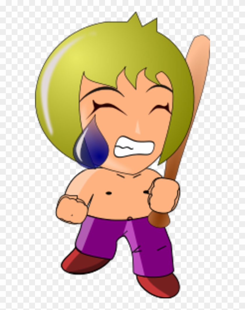 Girl Crying Mad Chibi Cartoon Comic - Clip Art - Png Download #1050555