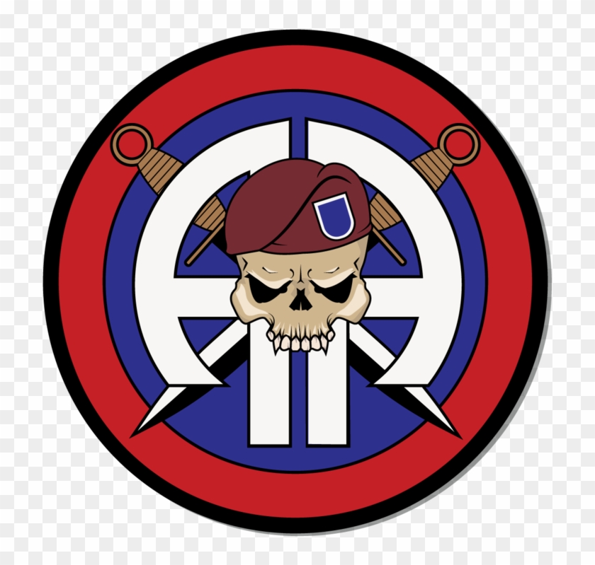 82nd Double Aa's And Skull Drink Coaster - Emblem Clipart #1050591