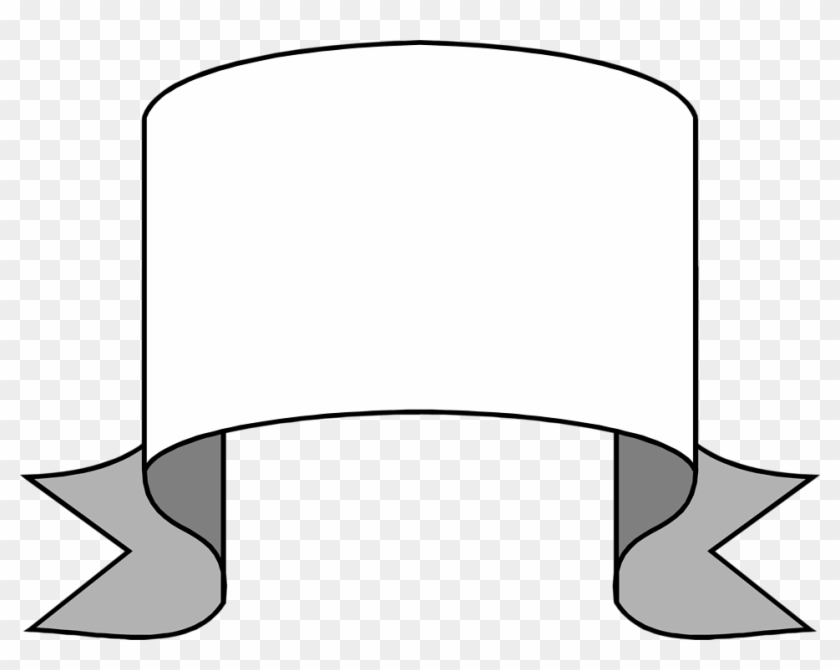 White Blank Banner Png Clipart (#1050827) - PikPng