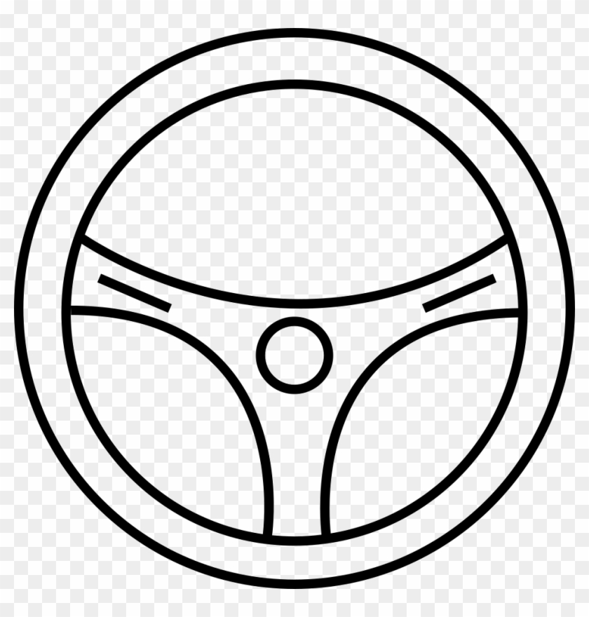 980 X 980 5 - White Steering Wheel Png Clipart #1050881