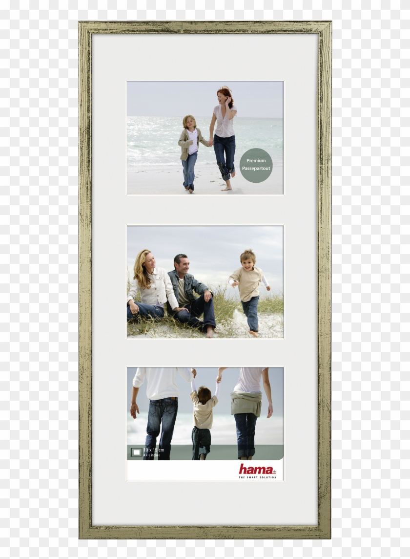 "guilia" Wooden Frame Gallery, Silver, 23 X 45 Cm - Fotolijst 4 Clipart