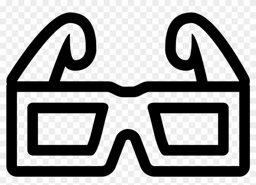 3d Glasses Png - 3d Glasses Icon Png Clipart #1051178