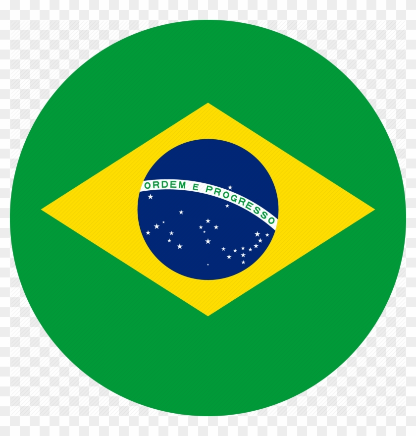 Br Icon - Brazil Flag Icon Round Clipart