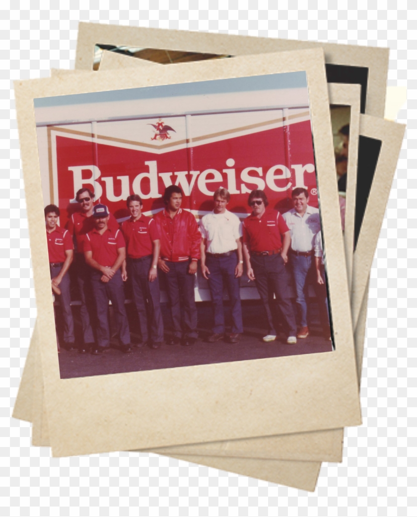 Budweiser 1980s - Polaroid Retro Clipart #1051870