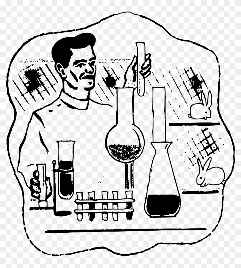 Big Image - Scientist Drawing Clipart #1052110