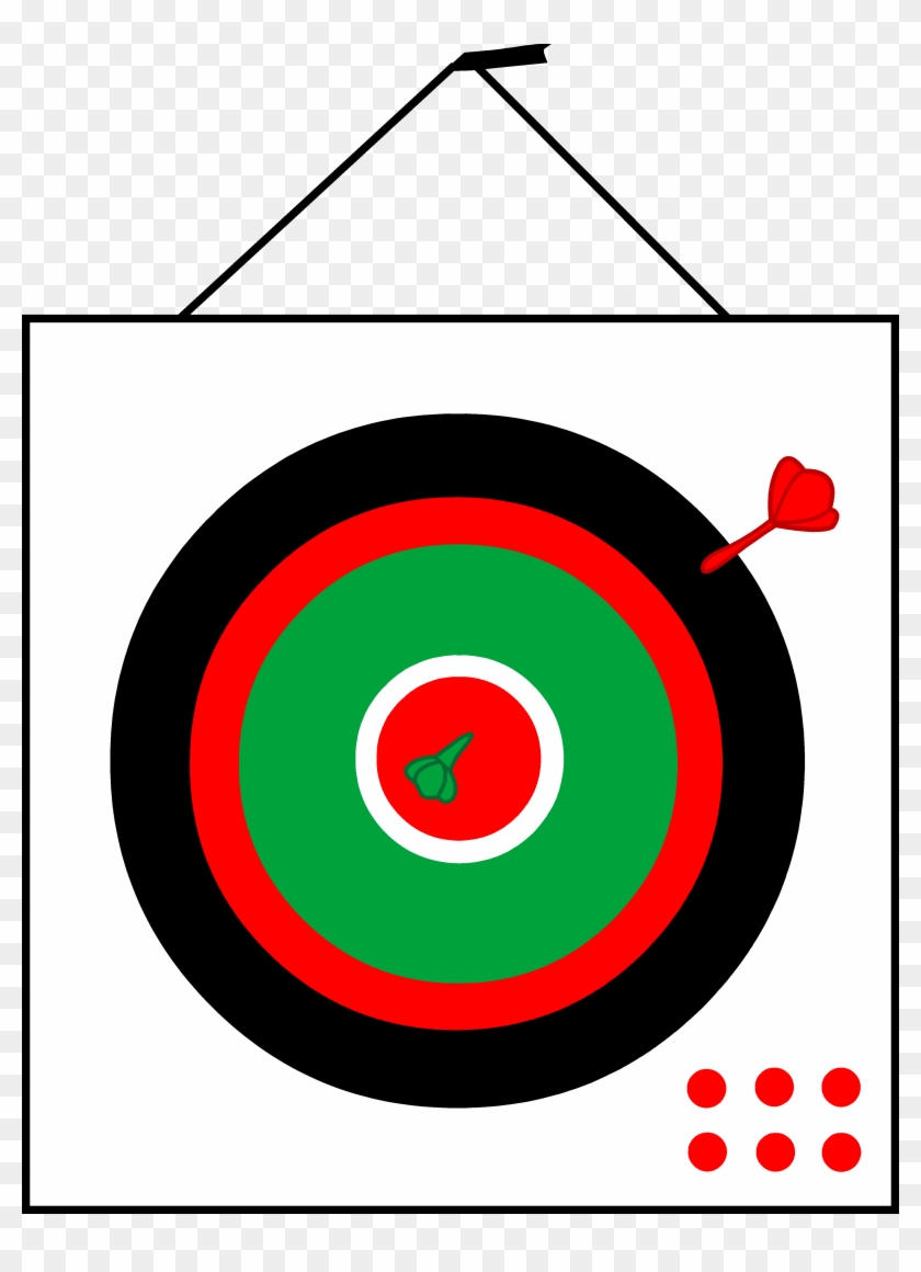 Simple Dartboard Design - Dart Board Design Clipart #1052388