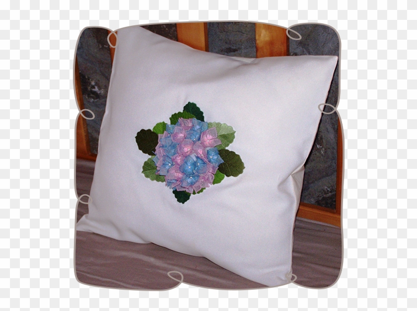 Hydrangea Fabric Flower Pillow - Tote Bag Clipart