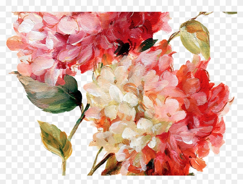 Hydrangea Clipart Hand Drawn, Hydrangea Hand Drawn - Painting Flowers - Png Download