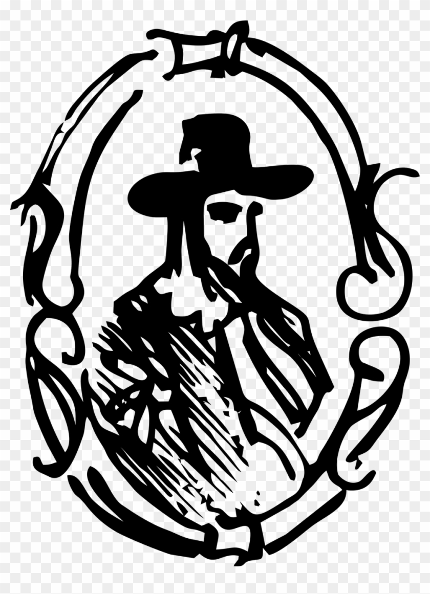 Man Frame Hand-drawn - Vector Graphics Clipart