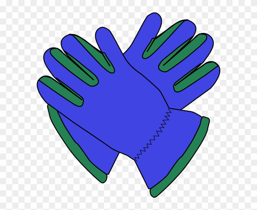 Blue Clipart Boxing Glove - Pair Of Gloves Clipart - Png Download #1053053