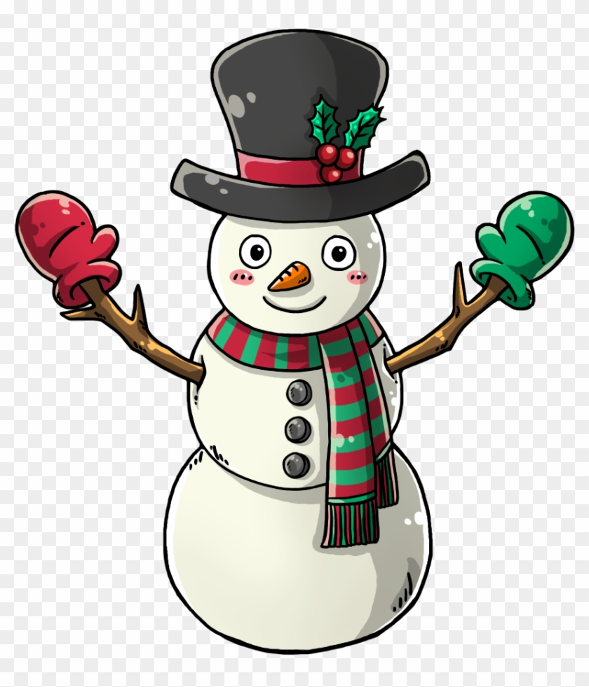 Snowman To Use Png Image Clipart - Cartoonsnowman Transparent Png #1053121