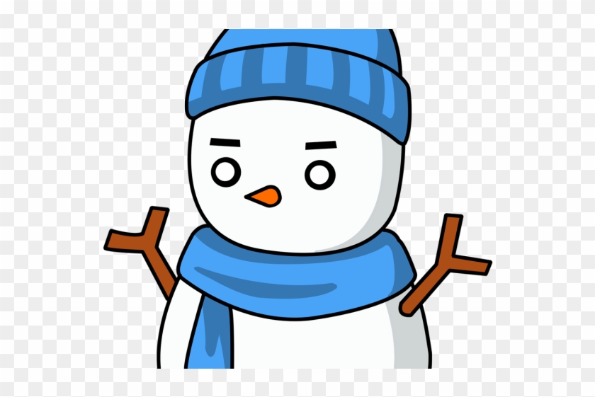 Funny Snowman Clipart - Snowman Chibi Melting - Png Download