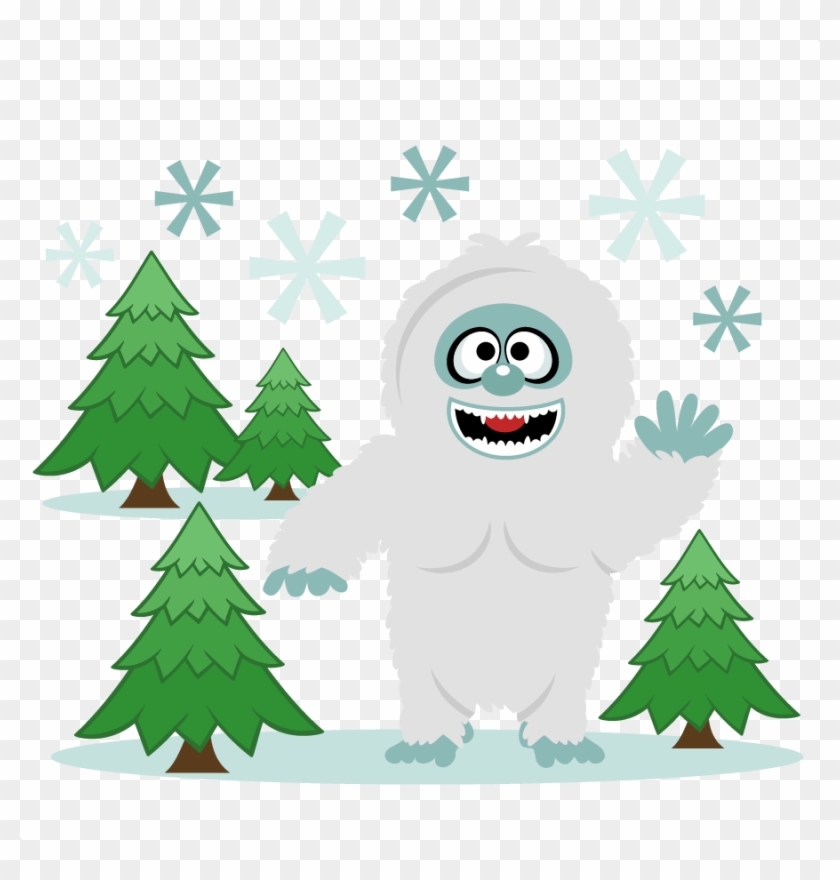 Snow Yeti Snowman Svg Scrapbook Cut File - Clip Art Cute Yeti - Png Download