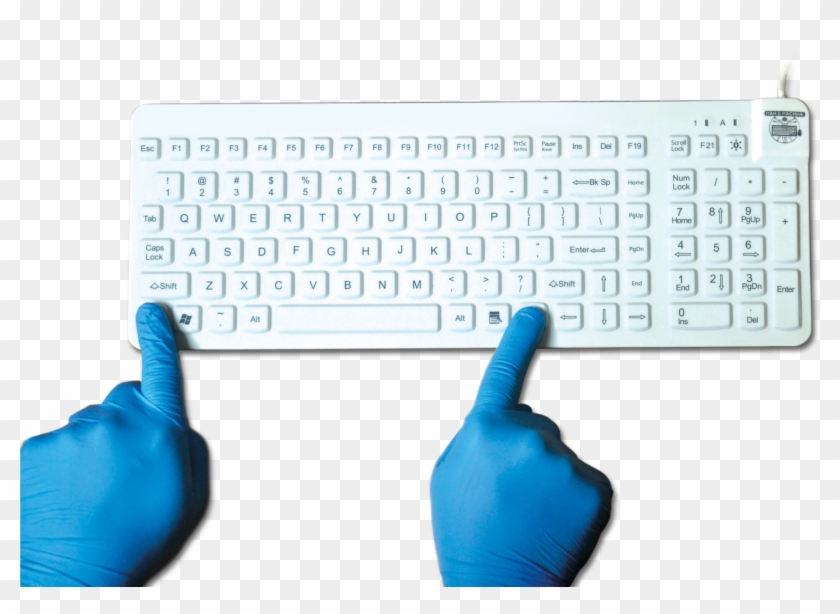 Man Machine Logo Hygienic Waterproof Keyboards Mice - Computer Keyboard Clipart #1053417