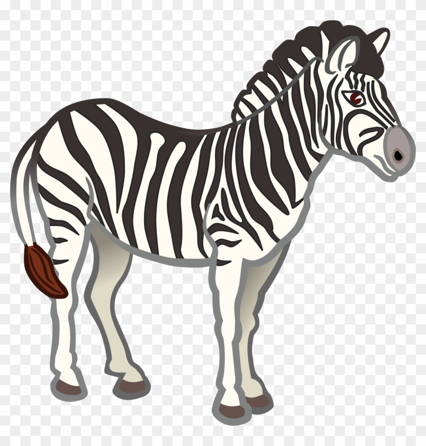 Zebra Clipart Snowman Clipart - Free Clip Art Zebra - Png Download #1053537