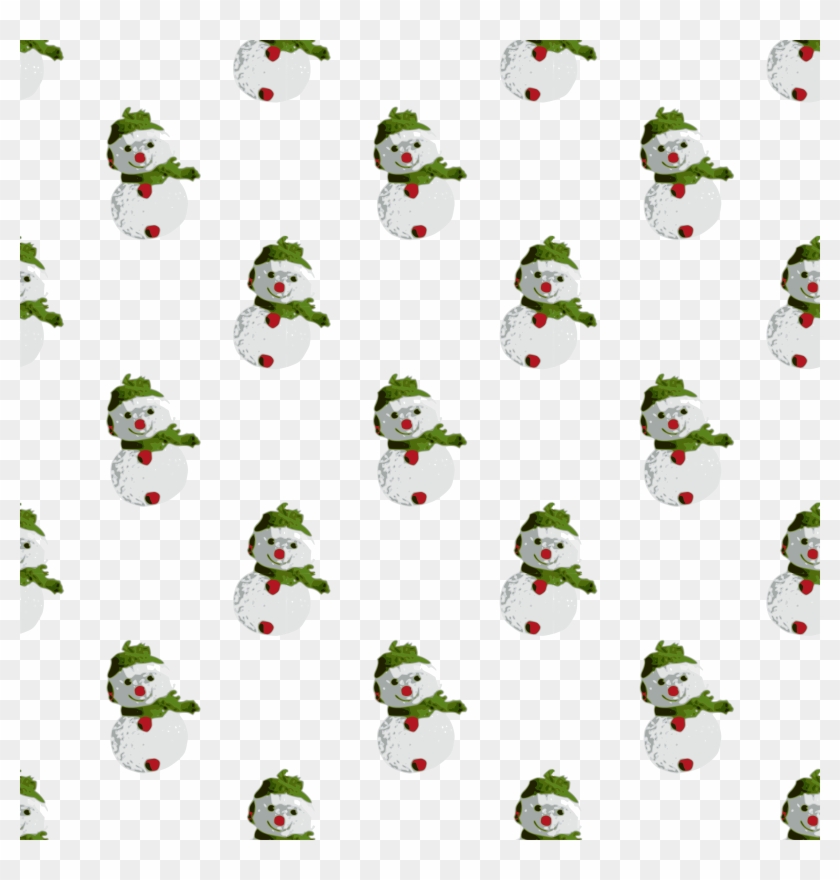 Seamless Pattern Big Image Png Ⓒ - Snowman Pattern Png Clipart #1053628